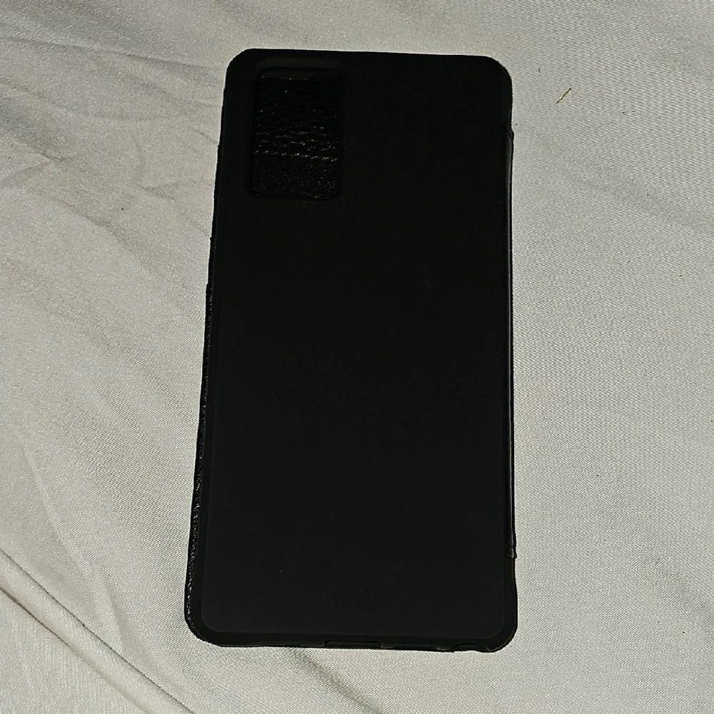 Samsung Black Leather Tough Wallet Folio Case